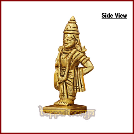 Lord Panduranga Vittala Idol – Handcrafted Brass Murti, Symbol of Devotion, Faith & Blessings for Pooja, Meditation & Spiritual Decor
