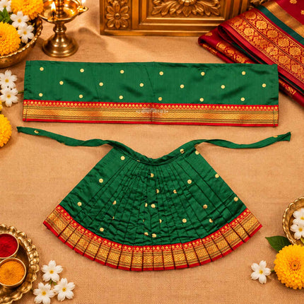 Devi Mata Laxmi Pujan | Kalash Sthapana Margashirsh Puja | Navratri Traditional Dress Poshak (7 Inch Poshak)