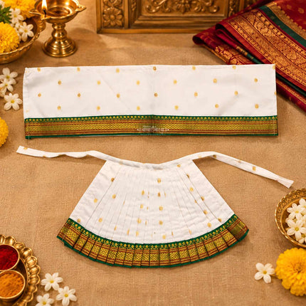 Devi Mata Laxmi Pujan | Kalash Sthapana Margashirsh Puja | Navratri Traditional Dress Poshak (7 Inch Poshak)