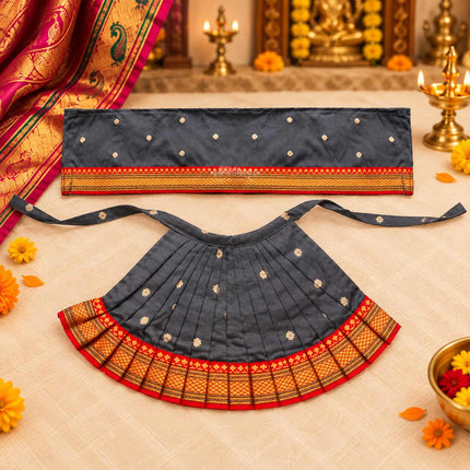 Handcrafted Devi Pooja Dress Poshak –Premium Quality Navratri Margashish Guravar Puja Kalash Sthapna Traditional Wear For Devi Mata  (9 Inch Poshak)