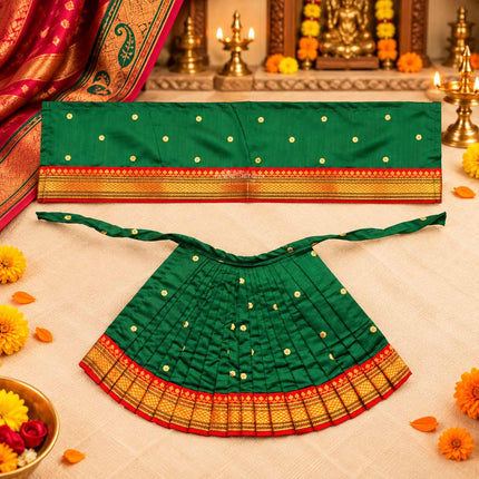 Handcrafted Devi Pooja Dress Poshak –Premium Quality Navratri Margashish Guravar Puja Kalash Sthapna Traditional Wear For Devi Mata  (9 Inch Poshak)