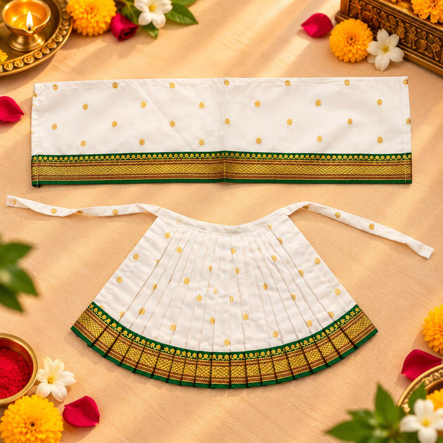 Goddess Lakshmi Dress for Pooja | 7 Inch Poshak Mata Vastra | Margashirsha GuruvarLaxmi Pujan & Festival Worship