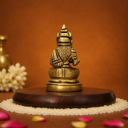 Goddess Annapurneswari Deity Idol Murti | Divine Statue for Home Temple (देवी अन्नपूर्णेश्वरी मूर्ती | गृह-मंदिरासाठी दिव्य मूर्ती)