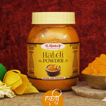 Pure Haldi Powder for Pooja – Natural Turmeric Powder for Tilak, Rituals & Haldi Kumkum (100 grams )