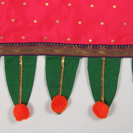 Paithani Chaurang Aasan Cover for Pooja Chowki  Traditional Temple Cloth for Navratri Diwali Kalash Sthapana & daily worship(चौरंग आसन) (20 × 20 inches)