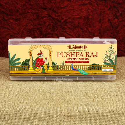 Pushparaj Incense Sticks | Premium Handrolled Masala Agarbatti for Pooja, Meditation & Spiritual Rituals | Long Lasting Divine Fragrance