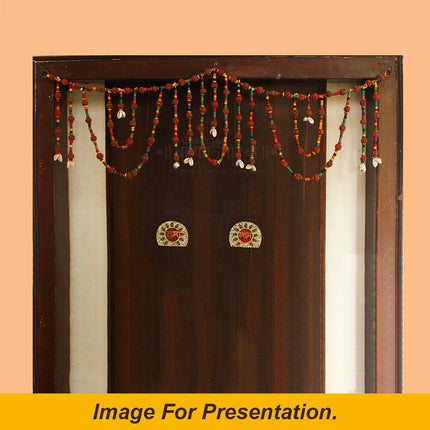 Rudraksha Toran for Door Decoration Handmade Toran for Entrance Door Handmade Toran Traditional Rudraksh Door Toran, Decorative Beaded Hanging