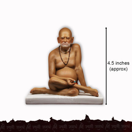 श्री स्वामी समर्थ अक्कलकोटनिवासी राजाधिराज योगीराज जगद्गुरू दिव्य अवतार मूर्ती (४.५ इंच)