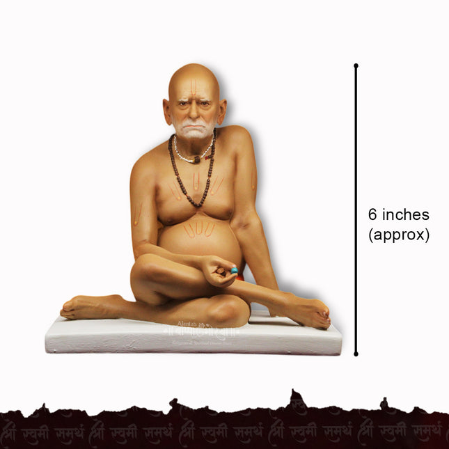 Digambar Anant Shakti Brahmandnayak Rajadhiraj Yogiraj Jagadguru Shri Swami Samarth Akkalkotnivas Divya Blessing (6-Inch)