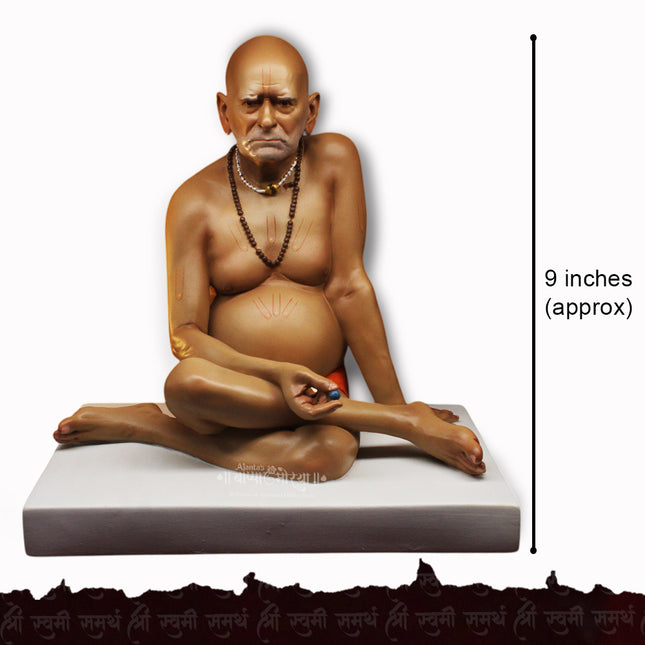Shri Swami Samarth Akkalkotnivas Rajadhiraj Yogiraj Jagadguru Brahmandnayak Divya Avatar Murti (9 inches )