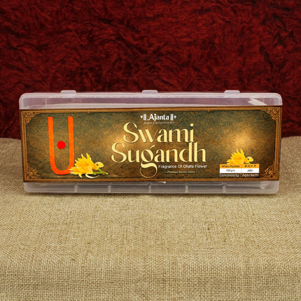 Swami Sugandha Chafa Agarbatti – Hand Rolled Floral Incense Sticks | Divine Champa Fragrance for Puja, Aarti & Meditation
