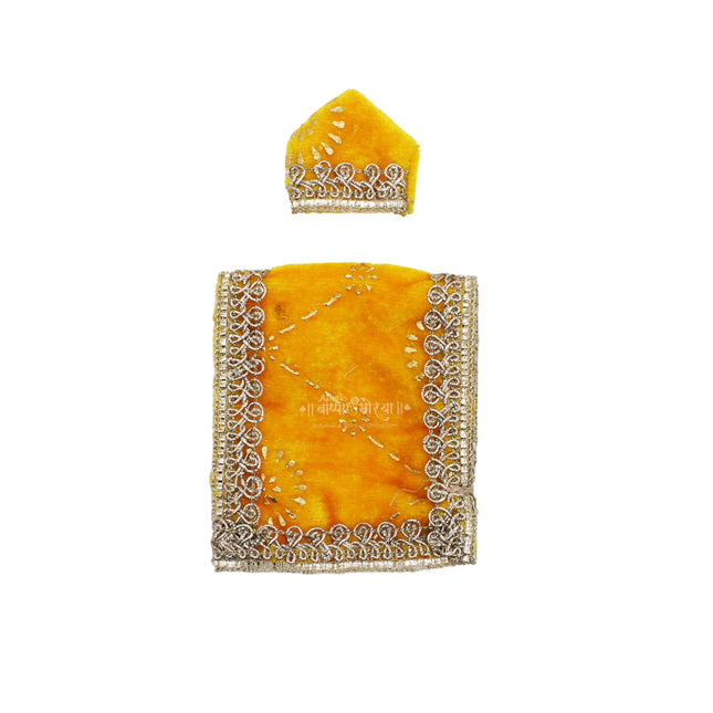Brahmandanayak Akkalkot Shri Swami Samarth Velvet Poshak स्वामींचा सुंदर पोशाख वस्त्र स्वामी ड्रेस Velvet Vastra Premium Embroidered Poshak Dress for Home Mandir, Daily Puja & Festival Shringar (2.5 Inch )