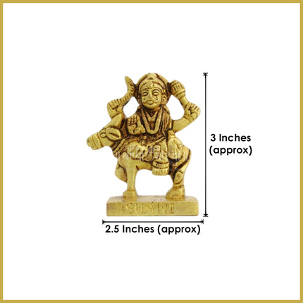 Brass Navagraha Statue Set with Their Respective Vahanas Nine Plant Kundli Navgraha Puja Traditional Hindu Deities, 9 Planetary Gods Statues, Gold-Toned Brass Figurines (Set Of 9)