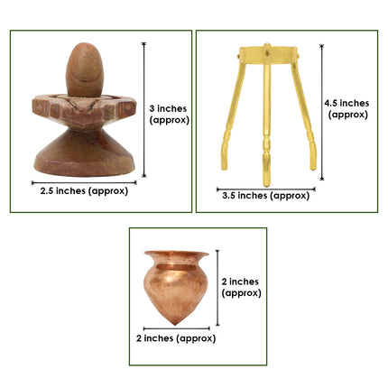 Tryambakeshwar Shivling Divine Shiva Lingam for Ideal for daily puja, Abhishek, Shravan, and Mahashivratri worship