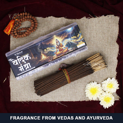 Vedic Mantra Agarbatti Natural Ayurvedic Fragrance for Vedas  And Ayurveda Pooja & Meditation  Prayer, Yoga & Mantra Chanting (250 Grams )