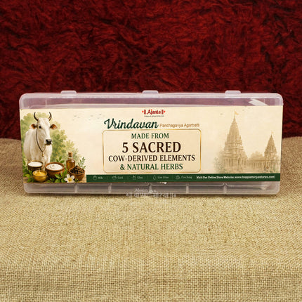 Vrindavan Panch Gavya Agarbatti वृंदावन पंचगव्य अगरबत्ती– Fragrance of Havan Dhoop Cups