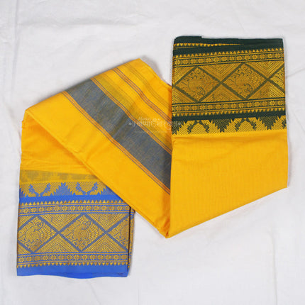 Men’s Traditional Cotton Dhoti for Puja, Temple & Festive Wear | Comfortable Ethnic Wear- 9x5 mtr