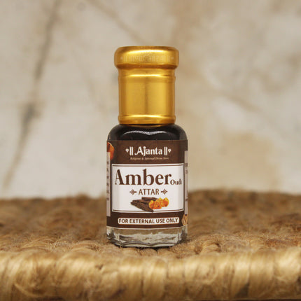 Amber Oudh Attar –Roll On  Strong, Woody & Oriental Long Lasting Fragrance Perfume Oil for Men & Women