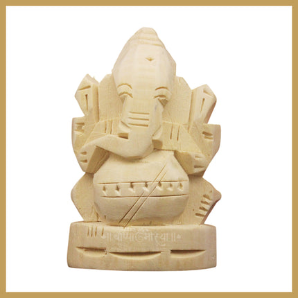 Natural Ark Ganesh | Sacred Aak Root Ganesha Idol for Home, Temple & Office Worship