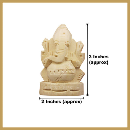 Natural Ark Ganesh | Sacred Aak Root Ganesha Idol for Home, Temple & Office Worship