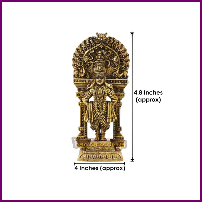 Lord Panduranga Vittala Idol – Handcrafted Brass Murti, Symbol of Devotion, Faith & Blessings for Pooja, Meditation & Spiritual Decor