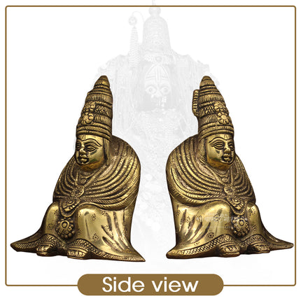 Tuljabhavani Mata Murti | Divine Brass Idol of Goddess Tulja Bhavani for Home Temple, Pooja & Navratri Worship