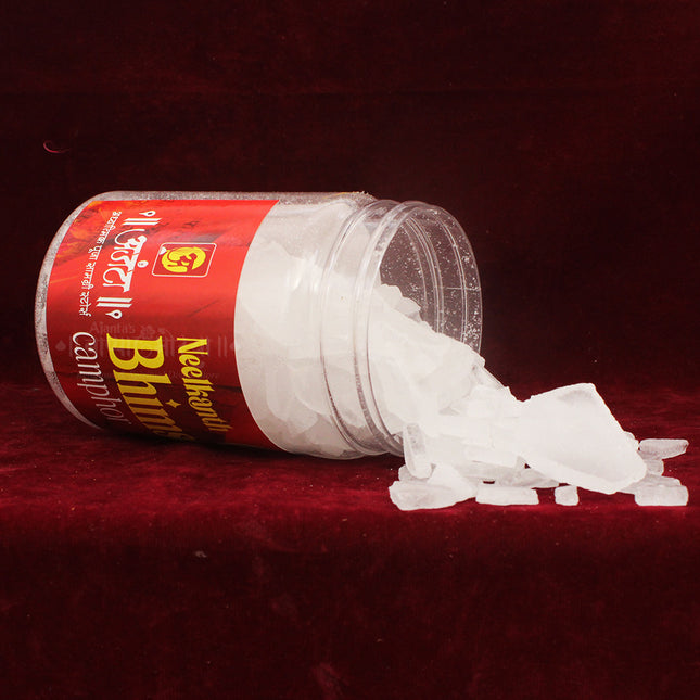 Bhimseni Camphor / Bhimseni kapoor  Ajanta (Original) Solid Camphor  | 100% Organic | For Puja, Aromatherapy & Air Freshener |