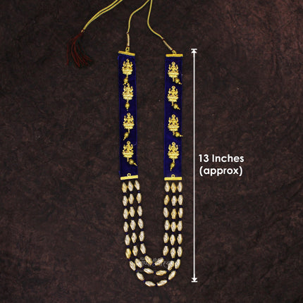 Goddess Lakshmi Haar Necklace – Traditional Shringar Jewellery for Mandir, Navratri & Festive Puja Lakshmi Devi Haar for Shringar – Decorative Goddess Necklace for Mandir, Navratri & Religious Rituals