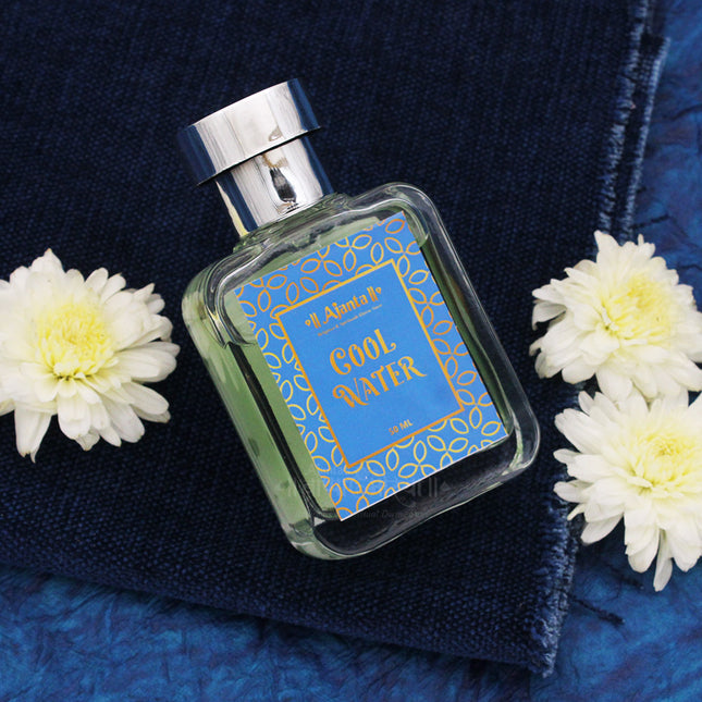 Cool Water Perfume – Premium Long-Lasting Natural Fragrance for Men & Women | Luxurious Oriental Aroma in Elegant Glass Bottle – 50ml