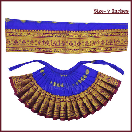 Devi Mata Laxmi Pujan | Kalash Sthapana Margashirsh Puja | Navratri Traditional Dress Poshak Lahanga- 7(Height) x 16(Length) Inches, Dupatta- 18(Length ) Inches Approx  (7 Inch Poshak)