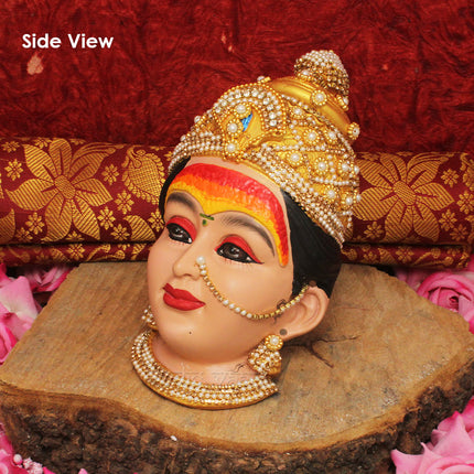 Dhanshree Mahalaxmi Devi Face Idol (Mukhavata) for Vara Lakshmi & Margashirsha Vrat Pooja