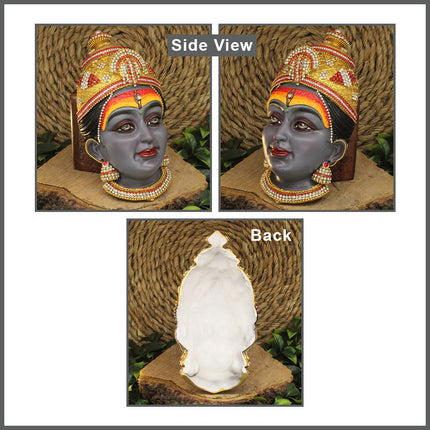 Maa Kalaratri Devi Face Mukhavata | Navdurga Mata Rani Traditional Face Navratri Puja,Navratri Ghatasthapana Kalash  Traditional Kalash Sthapana Mandir & Home Temple Decoration (8 inches)