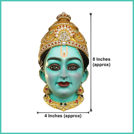 Katyayani Mahashakti Mukhavata 6th Form of Navdurga  Navratri Ghatasthapana Kalash Traditional Kalash Sthapana (8 inches)