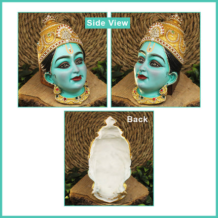 Katyayani Mahashakti Mukhavata 6th Form of Navdurga  Navratri Ghatasthapana Kalash Traditional Kalash Sthapana (8 inches)