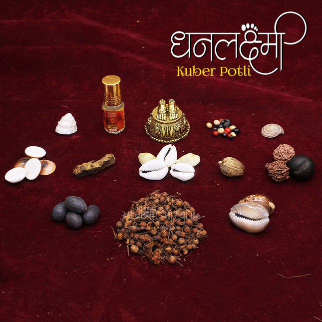 Ajanta Laxmi Divine Collection – Special Dhan Lakshmi Potli for Diwali Puja | Invite Wealth, Prosperity & Good Fortune with Lord Kuber & Goddess Lakshmi Blessings | Perfect for Homes, Shops & Businesses