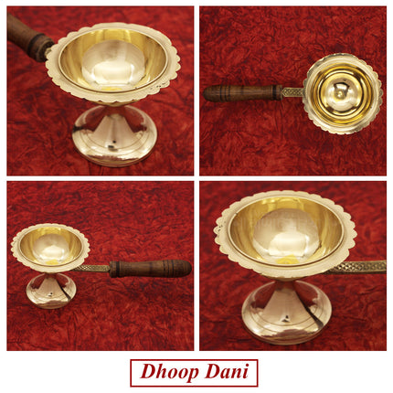 Dhoop Dani Loban Burner धूपदाणी / धूपदानी Dhuni Stand for Home, Office and Temple Pooja (Size No -1)