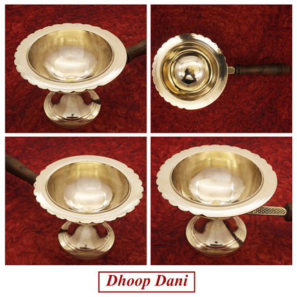 Dhoop Dani धूपदाणी / धूपदानी Burner Loban Dani Dhoop Dani Dhoop Dani Stand Burner for Puja (Size No -3)