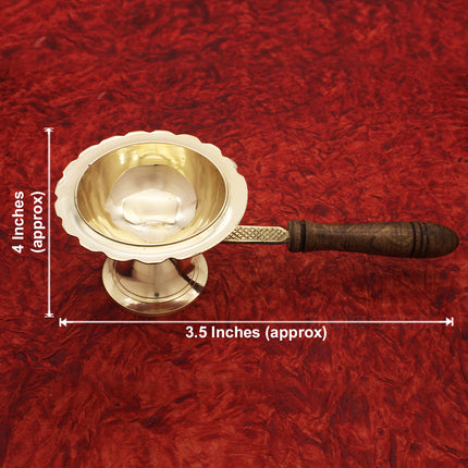 Dhoop Dani (धूपदाणी / धूपदानी )Burner Dhuni Stand for Home, Office and Temple Pooja (Size No -2)