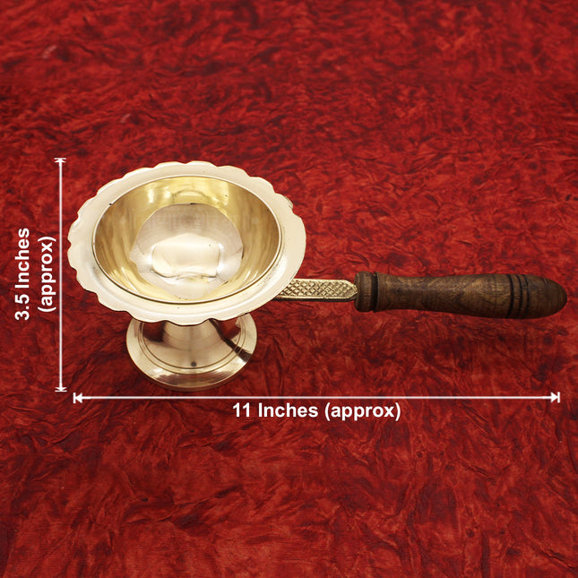 Dhoop Dani धूपदाणी / धूपदानी Burner Loban Dani Dhoop Dani Dhoop Dani Stand Burner for Puja (Size No -3)