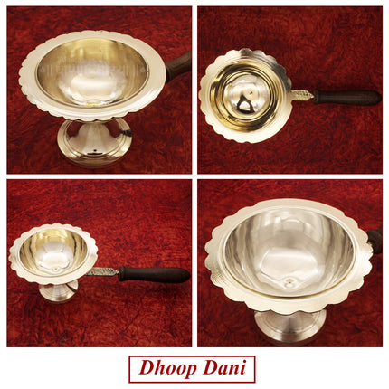 Traditional Dhoop Dani धूपदाणी / धूपदानी  Burner for Puja & Home Mandir (Size No 4)