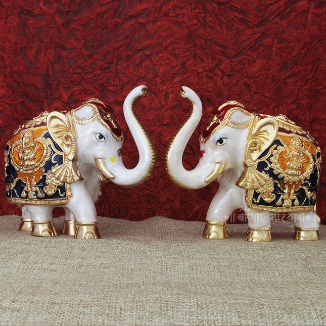 Elephant Statue for Temple – Good Luck, Vastu Puja, Ganesha Festival & Home Decorative Spiritual Décor