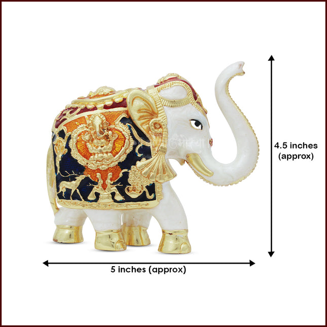 Elephant Statue for Temple – Good Luck, Vastu Puja, Ganesha Festival & Home Decorative Spiritual Décor