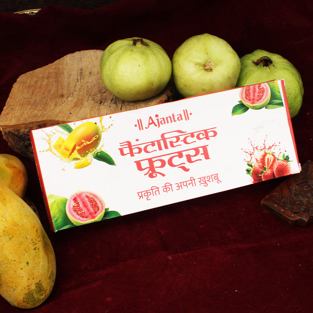 Fantastic Fruits Premium Incense Sticks – Fruity & Refreshing Natural Aroma | Exotic Masala Agarbatti for Puja, Meditation & Home Fragrance