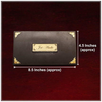Navdurga Jai Ambe Divine Gift Box with Sacred Paduka & Mantra Frames – Premium Goddess Durga Blessings Set for Home, Temple & Festive Gifting