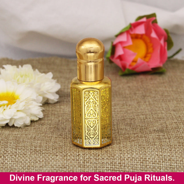 Royal Sandalwood Attar Classic Woody Aroma  Traditional Luxury Ittar Traditional Indian Chandan Perfume  Rich Woody Luxury Aroma (10ml )