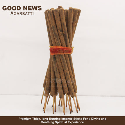 Good News  Special Thick Incense Sticks | Long-Lasting Long Incense for Puja, Prayer & Positivity Aroma for Home & Office (250 grams)