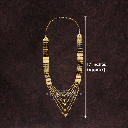 Rani Haar for Devi Shringar | Gold Plated Temple Jewellery for Goddess Idol | Kalash Puja & Navratri Ornament