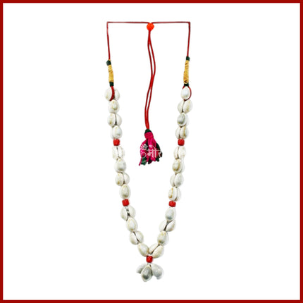 Laxmi Kodi Kaudi Mala | Kauri Shell Beads mala Kaudis, Traditional Pooja Shell | Cowry Shell for for Deity & Daily Rituals Pooja Mantra Chanting Wealth