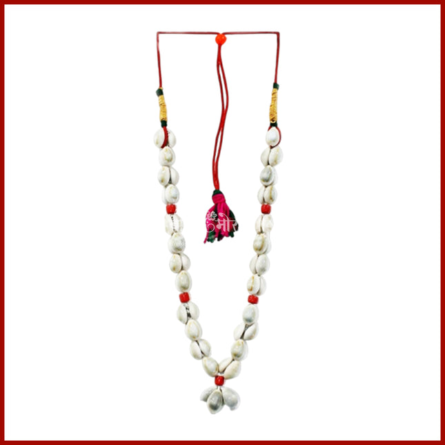 Laxmi Kodi Kaudi Mala | Kauri Shell Beads mala Kaudis, Traditional Pooja Shell | Cowry Shell for for Deity & Daily Rituals Pooja Mantra Chanting Wealth