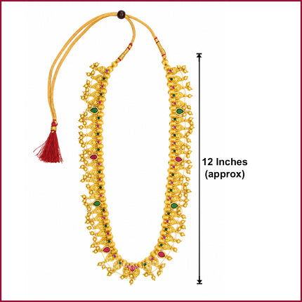 Traditional Kolhapuri Saaj Necklace Maharashtrian Traditional Jewellery for Devi Idol Shringar  Wedding, Festive & Ethnic Wear Haar